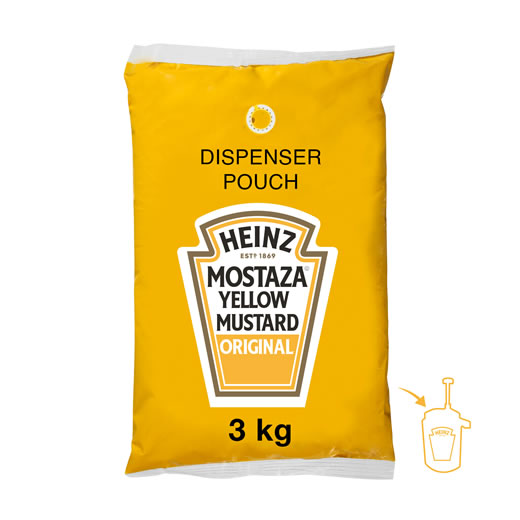 MOSTAZA HEINZ POUCH 3kg