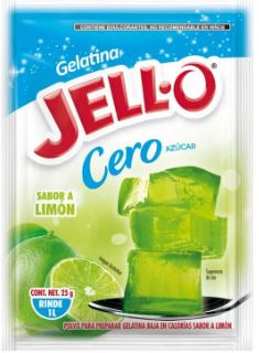 GELATINA JELLO LIMON CERO 25g