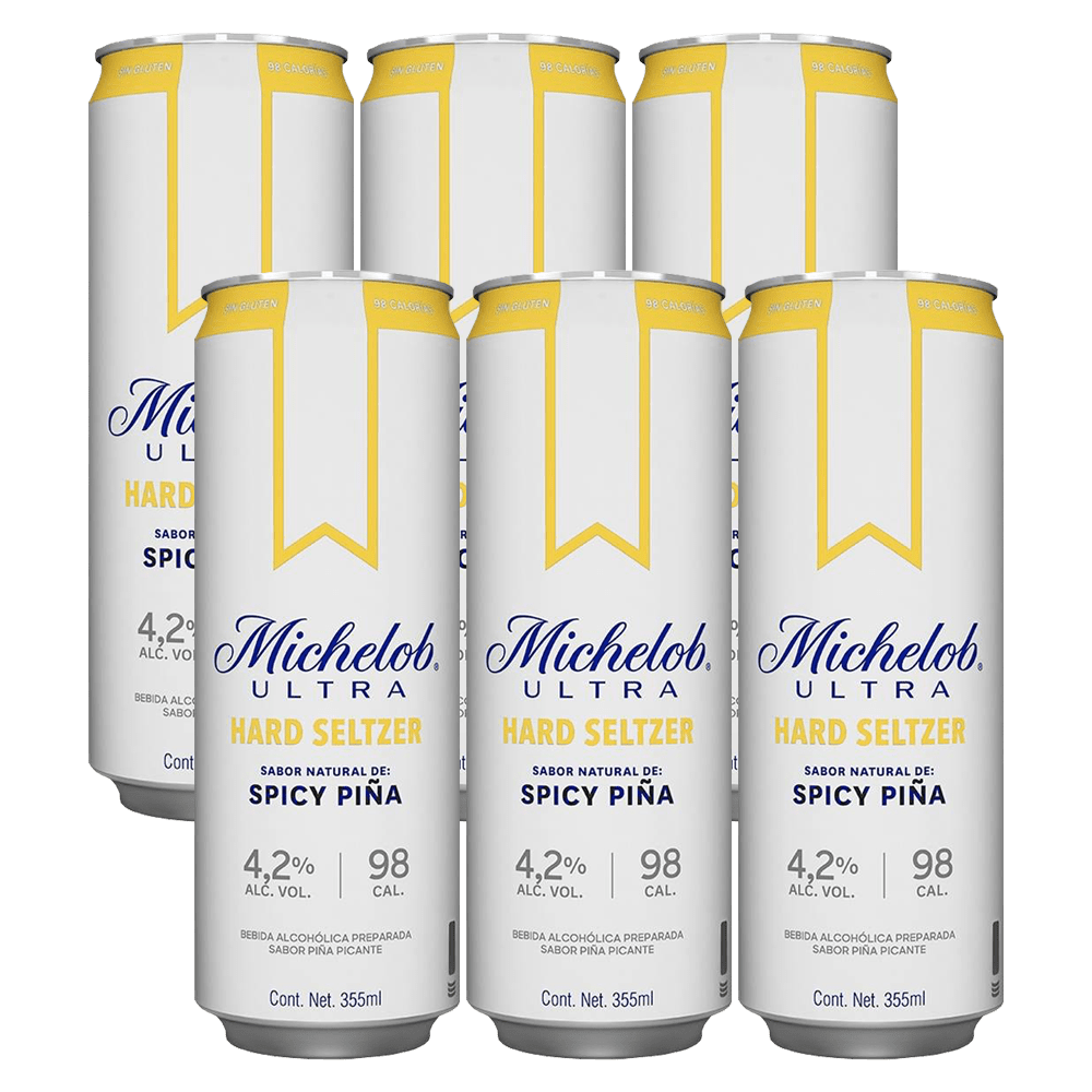 MICH. ULTRA HARD SELTZER SPICY PIÑA 355ml 6pack